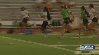 Girls flag football: Bishop Carroll takes down East