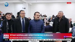 Günyüzü’nde iftar sofraları kuruldu