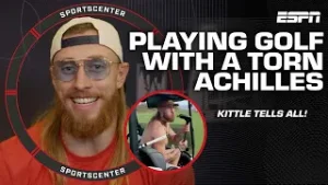 George Kittle reveals he played golf 9 days after he tore his Achilles ?⛳ ‘I shot a 77!’ | SC