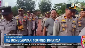 STHI - Morowali Utara: Tes Urine Dadakan, 100 Polisi Diperiksa