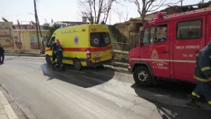 Φωτιά σε οροφή πολυκατοικίας στην Χωράφα Καβάλας κατά την διάρκεια εργασιών