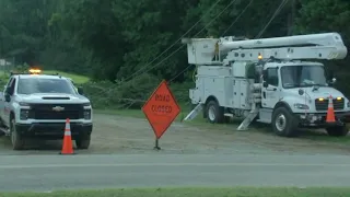 Strong storm brings down trees; Lightning causes Wake County house fire