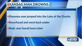 Body of Kansas man recovered after drowning in Lake of the Ozarks
