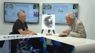 TV USAC presenta a Hugo Gutiérrez y Marvín Olivares conversando sobre el pintor Carlos Valenti.