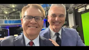 Bob Ward thanks Kevin Lemanowicz for 30 years at Boston 25