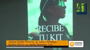 Quinta Edición de Santo Domingo Trail. Prefecta Johana Nuñez