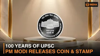 UPSC Turning 100: PM Modi Releases Commemorative Coin & Stamp at Bharat Mandapam