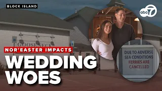 Nor'easter forces couple to change wedding plans days before ceremony.