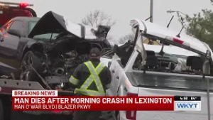 One dead after three-car Lexington crash