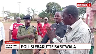 Agataliikonfuufu Poliisi ekutte ababbi ababadde beewana okukuba abantu ne babawogola emba