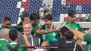 🎥🇩🇿 شاهد فرحة رئيس اللجنة الأولمبية الجزائرية عبد الرحمان حماد رفقة لاعبي الخضر بعد التتويج بالذهب!