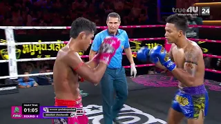 Muay Thai Highlight: Palangmai Muay Thai Fight I Mammoth Lookjaopokumbhungan VS Phetchanda Kiatyo...