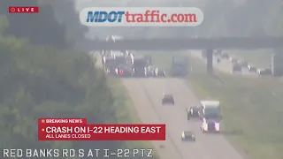 Investigation underway after I-22 multi-vehicle crash