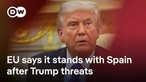 EU says it supports Spain whilst refusing to disagree fully with Trump | DW News
