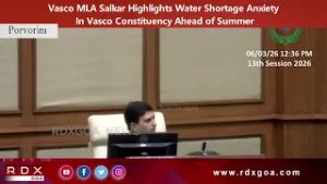 Vasco MLA Salkar Highlights Water Shortage Anxiety In Vasco Constituency Ahead of Summer