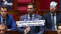 RN Deputy Julien Odoul accuses LFI of "relaying Hamas ideology"