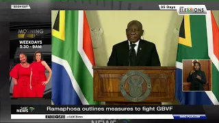 GBVF Crisis | President Ramaphosa outlines measures to fight GBVF