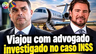 Flávio Bolsonaro mocks report claiming he used private jet linked to Vorcaro