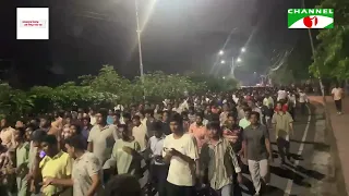 Chhatra Dal's congratulatory procession at DU to mark 180 days of government