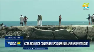 #TeleislasNews I Comunidad pide construir espolones en playas de Spratt Bight