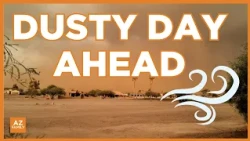 How high could Arizona's wind gusts reach on Friday?