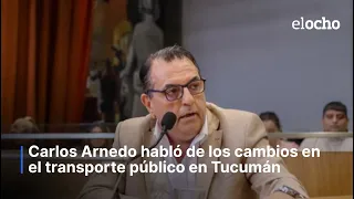 CARLOS ARNEDO DISCUSSED CHANGES TO PUBLIC TRANSPORTATION