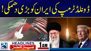 Donald Trump's Big Threat To Iran! | 01AM News Headlines  24 News HD