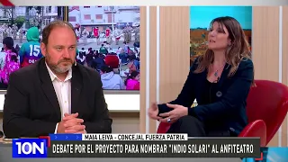 INTERVIEW WITH MAIA LEIVA: DEBATE OVER PROJECT TO NAME AMPHITHEATER AFTER INDIO SOLARI