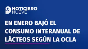 En enero bajó el consumo interanual de lácteos según un informe de la OCLA