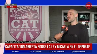 Open training session on the Micaela Law in sports to be held