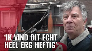 Winkel volledig verwoest door explosie in Maasstraat