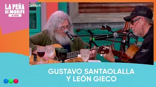 Gustavo Santaolalla y León Gieco cantan juntos en La Peña de Morfi