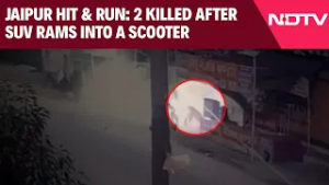 Jaipur Hit & Run | Two People Killed After Scorpio Rams Into A Scooter