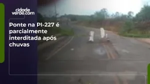 Ponte na PI-227 é parcialmente interditada após chuvas