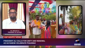 Президент Али призывает к единству и обновлению на фоне празднования Пхагвы в Гайане.