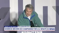 Sherrod Brown says pedophiles, big corporations and billionaires "own Jon Husted"