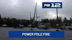 Hwy 26 back open after long closure due to power pole fire near Cedar Hills