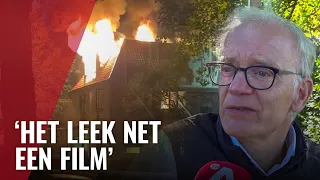 Uitslaande brand in villa Amsteldijk Noord