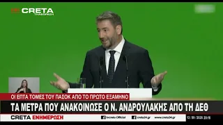 Tα μέτρα που ανακοίνωσε ο Ν. Ανδρουλάκης από τη  Δ.Ε.Θ.