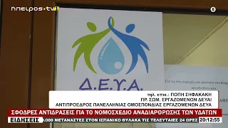 ΣΦΟΔΡΕΣ ΑΝΤΙΔΡΑΣΕΙΣ ΓΙΑ ΤΟ ΝΟΜΟΣΧΕΔΙΟ ΑΝΑΔΙΑΡΘΡΩΣΗΣ ΤΩΝ ΥΔΑΤΩΝ