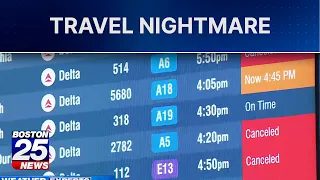 Boston Logan Airport delays continue as nor’easter impacts linger across Massachusetts