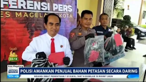Polisi Amankan Penjual Bahan Petasan Secara Daring