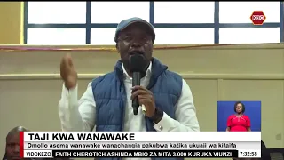 Katibu Raymond Omollo awapongeza wanawake kwa majukumu ya kifamilia