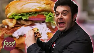 Adam Richman Returns To His Favourite College Burger Joint In Atlanta | Man V Food With Adam Richman