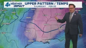 Weather Impact Alert: Overnight rain ahead of a cold front