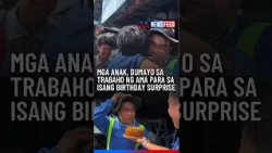 Mga anak, dumayo sa trabaho ng ama para sa isang birthday surprise | GMA News Feed