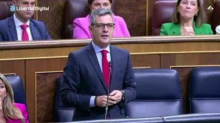 Félix Bolaños admite ante Tellado que "lamentablemente tenemos casos de corrupción"