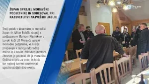 ŽUPAN SPREJEL MORAVŠKE PODJETNIKE IN SODELOVAL PRI RAZSVETLITVI NAJVEČJIH JASLIC