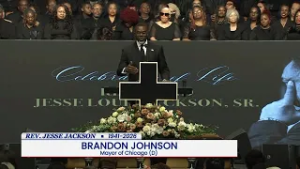 Chicago Mayor Brandon Johnson remarks at memorial for Rev. Jesse Jackson
