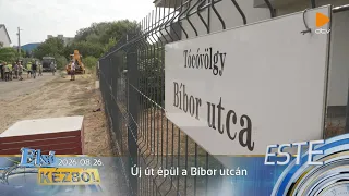 Új út épül a Bíbor utcán